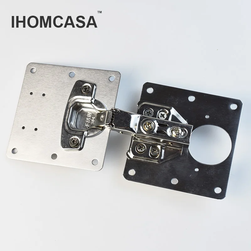 Plaque De Réparation De Charnière En Acier Inoxydable - Plaque De Réparation Pour Armoire De