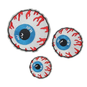 

Shoes Hat Embroidered Patch Eyeball Patches Stickers Appliques Iron-on Embroidery Appliques Garment Apparel Accessories 1 Pcs
