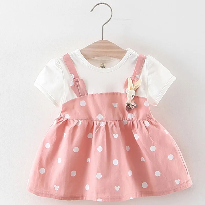 Melario / платья для малышей г. Новая весенне-осенняя одежда для маленьких девочек праздничное платье с принтом для девочек костюм « платье принцессы» платье для новорожденных - Цвет: AX1043 pink