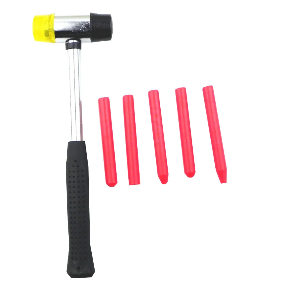 

Double Face Soft Tap Rubber Hammer Leveling Pen Hand Tools Set Dent Removal Tool Car Body Paintless Dent Damage Repair Tool