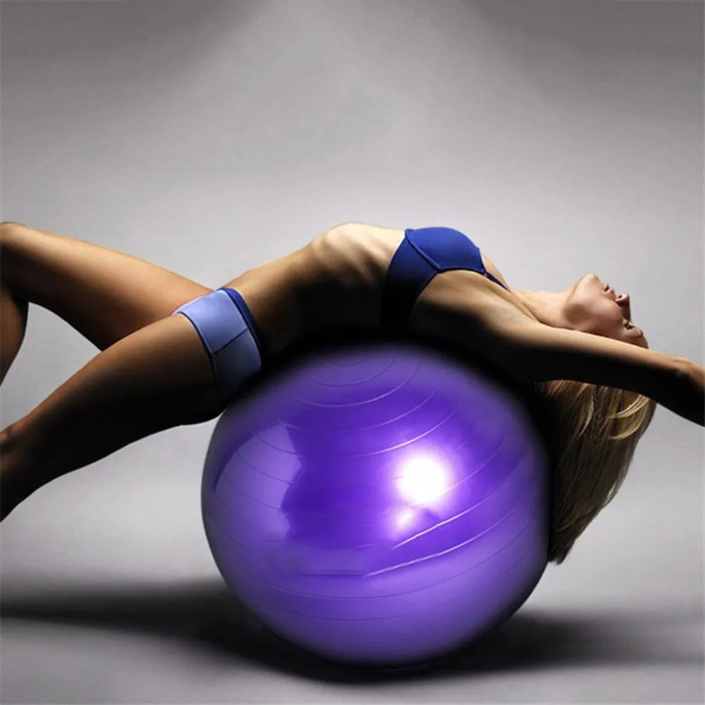65cm Yoga Ball Physical Fitness Ball for Fitness Appliance Exercise Balance Ball Home Trainer Pods Pilates#Z
