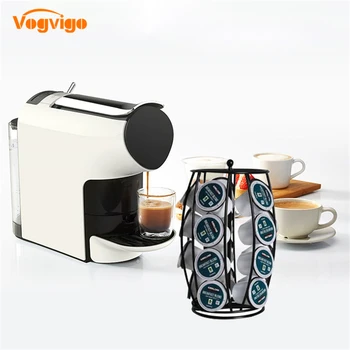 

Coffee Capsule Rack Revolving Rotating Coffee Pod Storage Holder Tower Stand Rack Metal Coffee Pod Holder Chrome Plating Stand