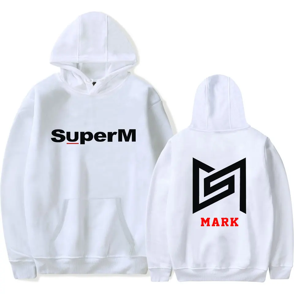Новинка SuperM толстовка модная Дамская Мужская Толстовка Красная удобная куртка Осень Зима Мальчики и девочки мода SuperM пуловеры