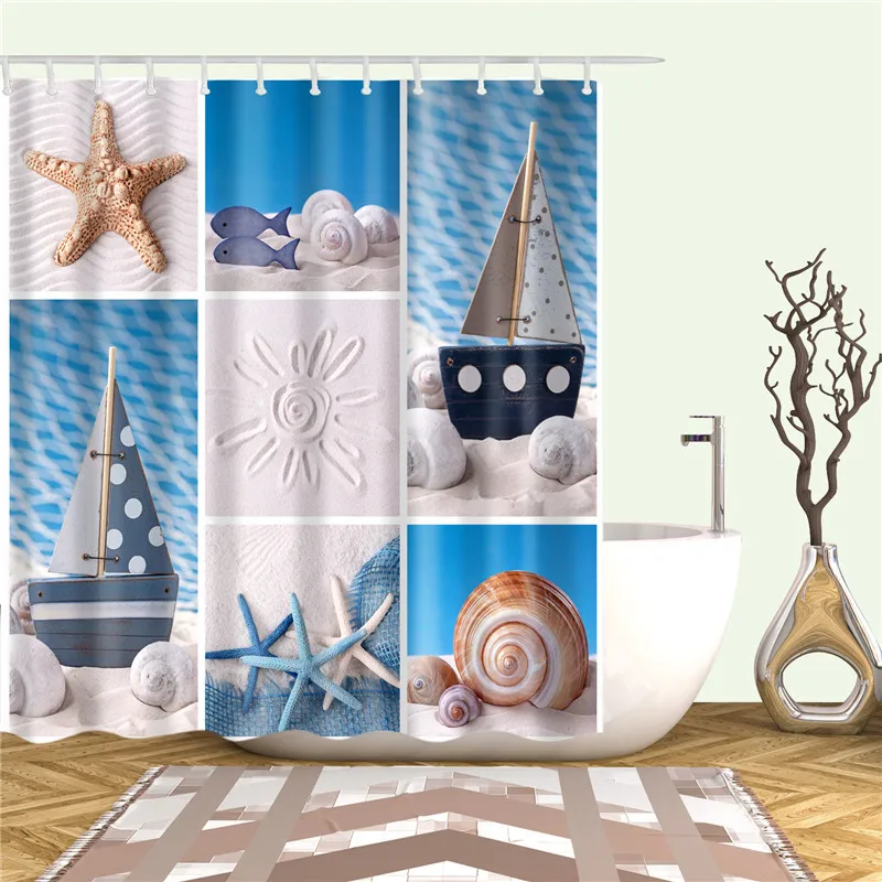 3d-Sea-And-Shell-Shower-Curtains-Fabric-Cloth-Waterproof-Bathroom-Curtain-Set-Washable-Home-Decor-Bathroom (2)