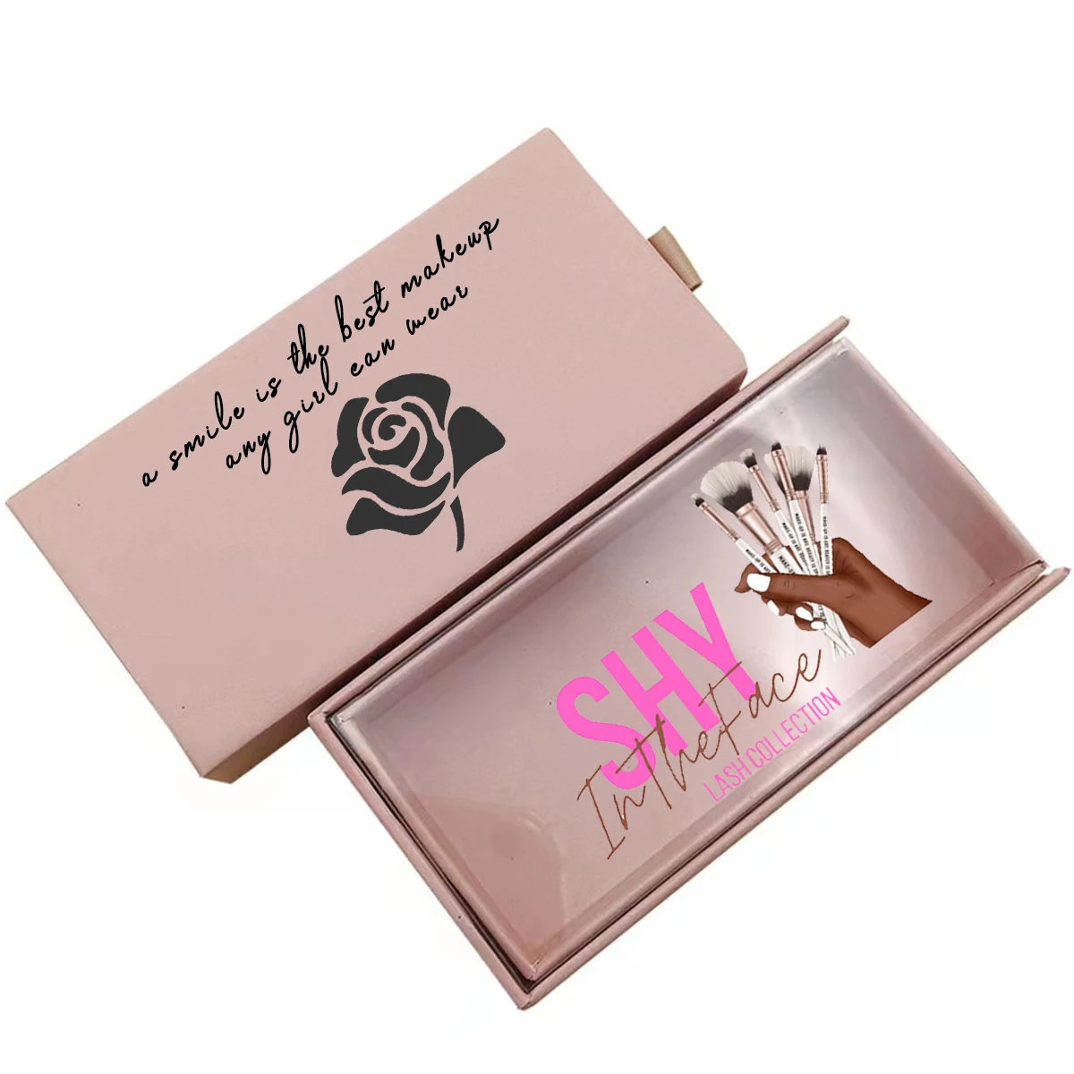 Fluffy Mink Lashes Packaging With Logo Wholesale Items For Boutique Eyelash Packaging Box Custom Logo 2