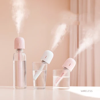 

Wireless Rechargeable Humidifier Ultrasonic Portable Aroma Essential Oil Diffuser 800mAh Battery Powered Air Mist Maker Travel