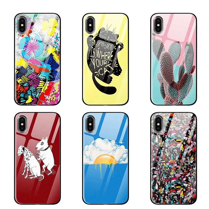 Rock sunshine dog для iPhone 5 5S 6 6s 7 8 Plus X XS XR 11 Pro макс. закаленное стекло чехлы