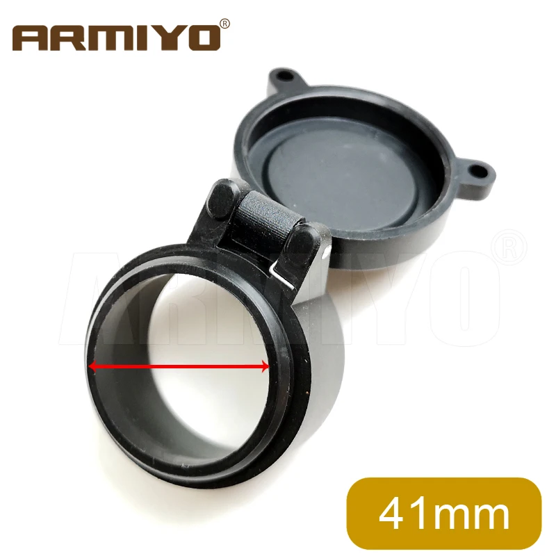 Armiyo 25.4-69mm Dia Scope Lens Cover Flip Up Quick Spring Protection Telescope Cap Objective Lense Lid Hunting Accessory rifle scope lens cover rifle scope protector