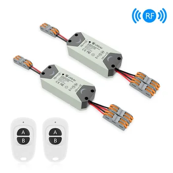 

eMylo Wireless Light Switch RF Relay Switch AC 90V-250V 2ch 433mhz Remote Control Switch Relay Module Smart Home Appliance 2pcs