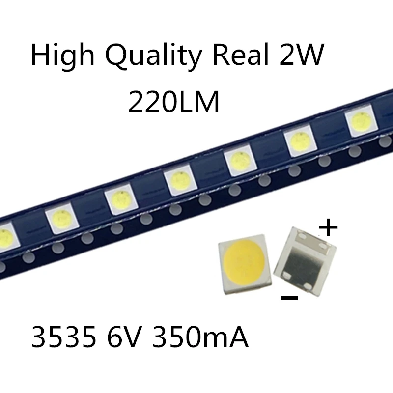 50-100pcs LG LED 2W 6V / 1W 3V 3535 에 대 한 원래 TV smd led에 대 한 차가운 흰색 LCD 백라이트 