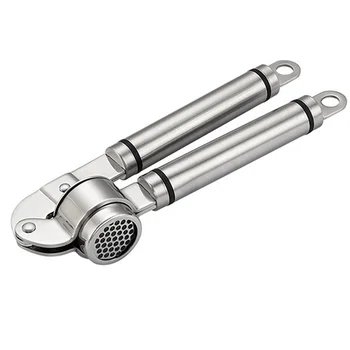 

Non Slip Gadgets Labor Saving Thick Lever Squeezer Practical Easy Clean Garlic Press Stainless Steel Kitchen Utensil Safe Manual