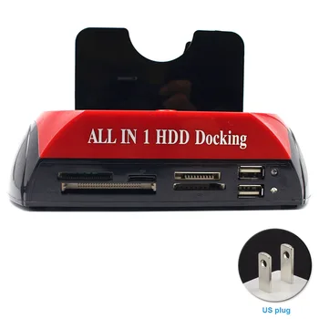 

USB 3.0 HDD Enclosure With Multi Card Reader Slot Station Holder HDD Docking All In One Base For IDE\SATA Hard Drive