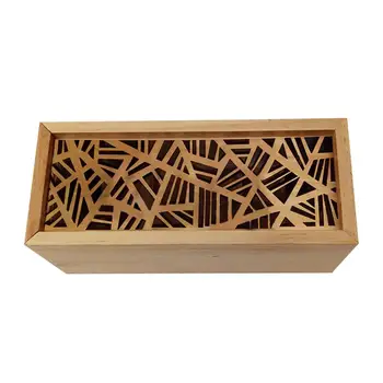 

Bamboo Essential Oil Storage Box Multifunctional Vintage Wooden Jewelry Container Home Fragrance Carrier Case