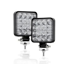 Aeobey – barre de lumière led 48W, 4x4, accessoires tout terrain pour camion, 4WD, ATV, UTV, SUV, antibrouillard 12/24V 