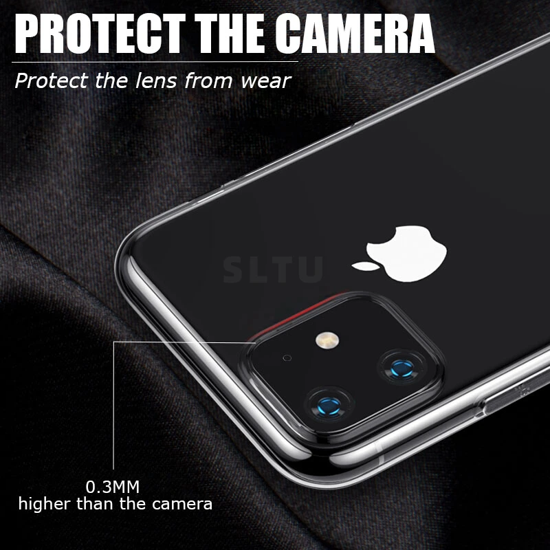 Ultra Thin Clear Case For iPhone SE 2020 11 12 Pro Max XS Max XR X Soft TPU Silicone For iPhone 5 6 6s 7 8 Back Cover Phone Case