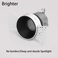 BRGT LED Spot Light Frameless Embedded Lights COB 5W7W12W Anti-glare Ceiling Lamp Trimless Aluminum Recessed Downlight Indoor 1