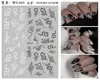 Morixi nail art sticker dragon and snake printing white black color 3D manicure beauty tools self glue nail decals WG055 ► Photo 3/6
