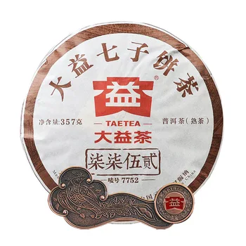 

2016 yr TAETEA 7752 Ripe Pu-erh Cake Batch 1601 Shu Pu-erh 357g