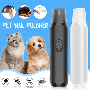 

Pet Nail Polisher Automatic Electric Grooming Dogs Cats Paws Nail Polisher Nail Clipper Battery Powered Grinder