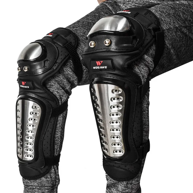 WOSAWE мотоциклетная куртка для мотокросса, защита тела, защита груди, спины, мото защитное снаряжение, шорты, штаны, защита колена, перчатки, защита, наколенники - Цвет: kneepads