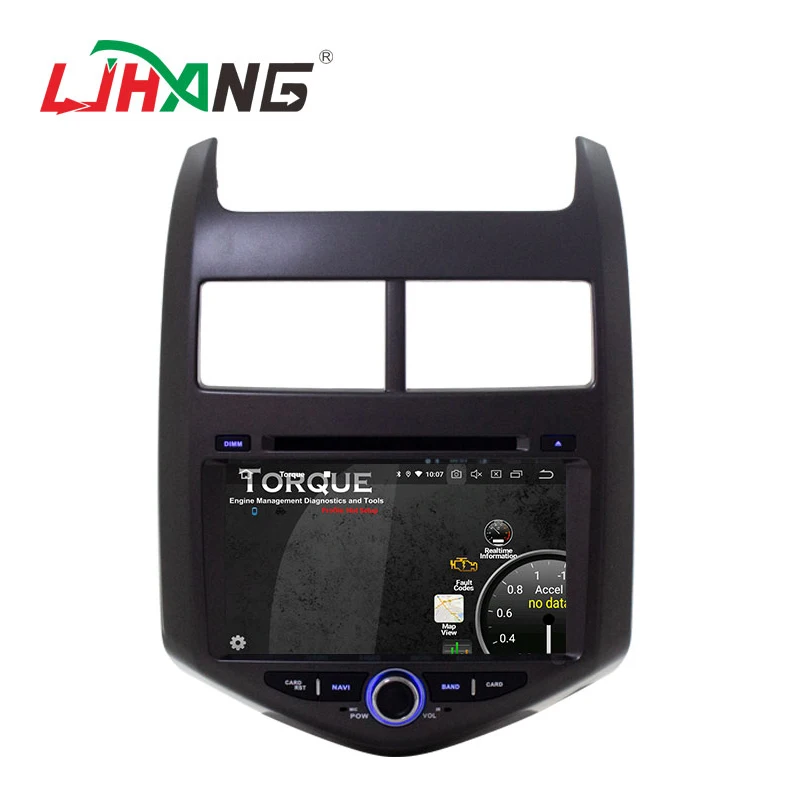 LJHANG Автомобильный мультимедийный плеер Android 10 для Chevrolet Aveo/Sonic 2011 2013 WIFI 2 Din