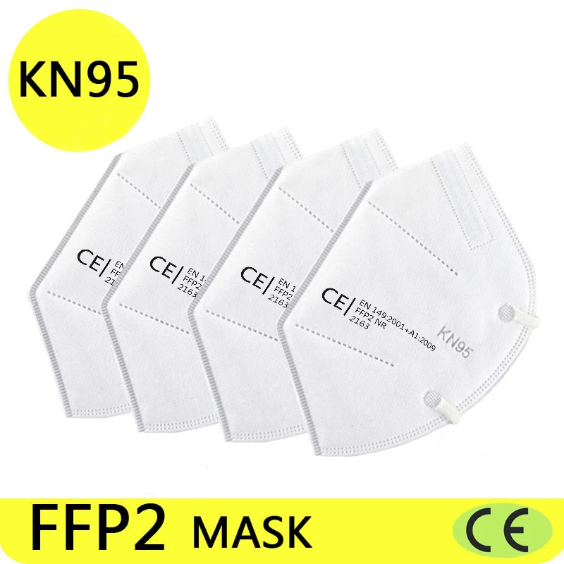 200 Piezas Infuocato Viso Ffp2 M Ondegia Facciale Kn95 M Filtro Antipolvo Mascarillas Mascarillas Mascherine Tapaboca