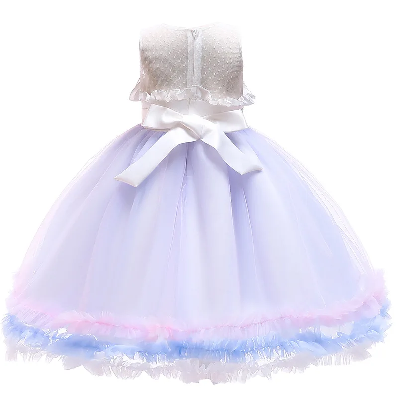 Kids Unicorn Dress Girls Lolita Dresses Princess Wedding Dress Ball Gown Tutu Halloween Chrismas Birthday Party Costumes