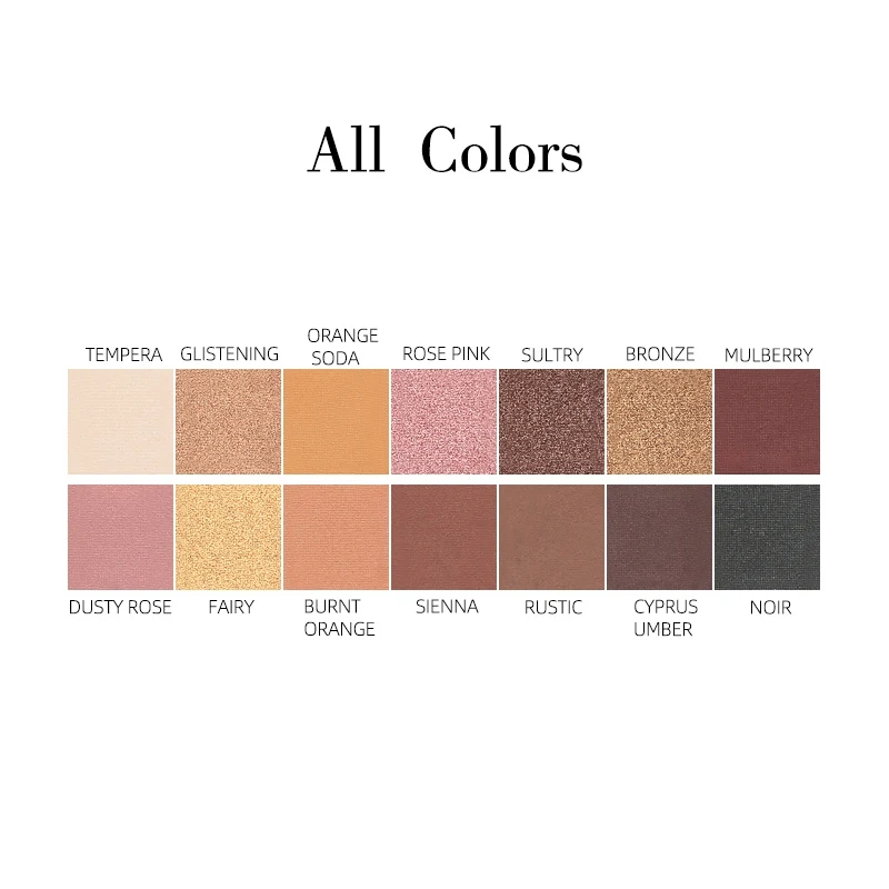 New 14 Colors Shimmer Matte Waterproof Smudge-proof Long Lasting Colorfast Tiger Eye Shadow Palette.w