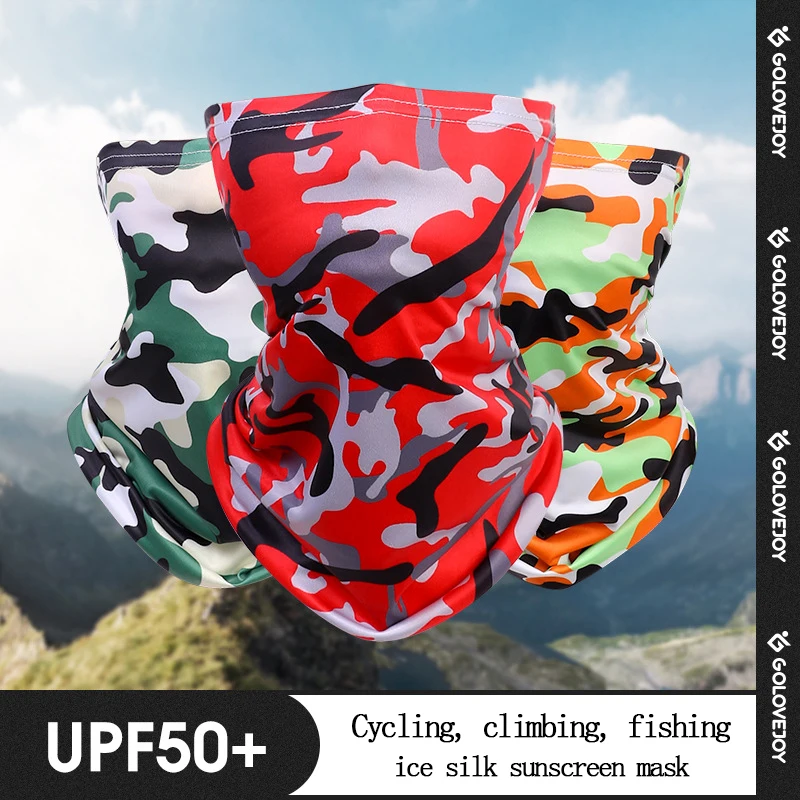 

Camouflage Sunscreen Mask Outdoor Riding Fishing Anti-Ultraviolet Ice Silk Breathable Headscarf Headwear Headband