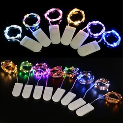 10PCS LED String Lights Battery Garland Fairy Christmas Decoration 1M 2M 3M 5M Holiday Lights Christmas Party DIY Decoration