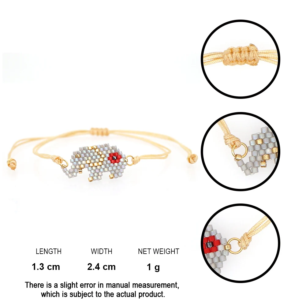 Go2boho 2020 Миюки браслет женский слон Pulseras Mujer Moda 2019 подарок ювелирные изделия дети