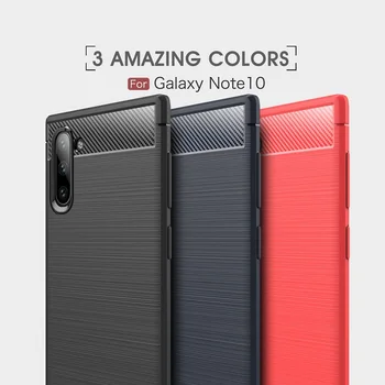 

2019 Luxury MobilePhone Case for Samsung Galaxy Note10 Carbon Fiber cases for Galaxy Note10 Pro A10E Cover DHL Free 50pcs
