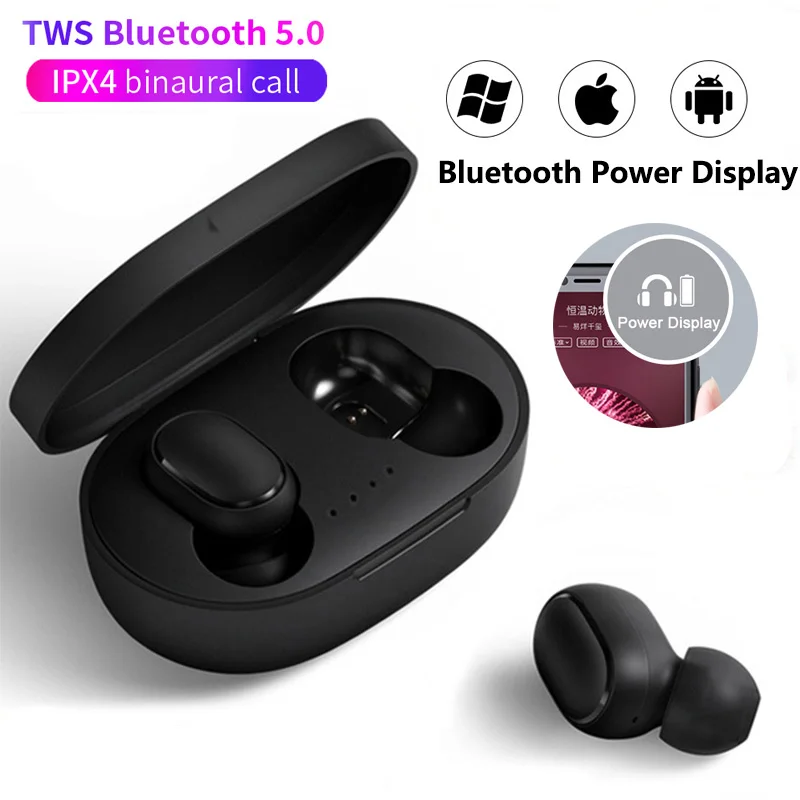 A6S TWS Earphone bluetooth 5.0 Wireless headphones Headset with Mic Stereo Handsfree headset earphones smartphone Earbuds | Электроника