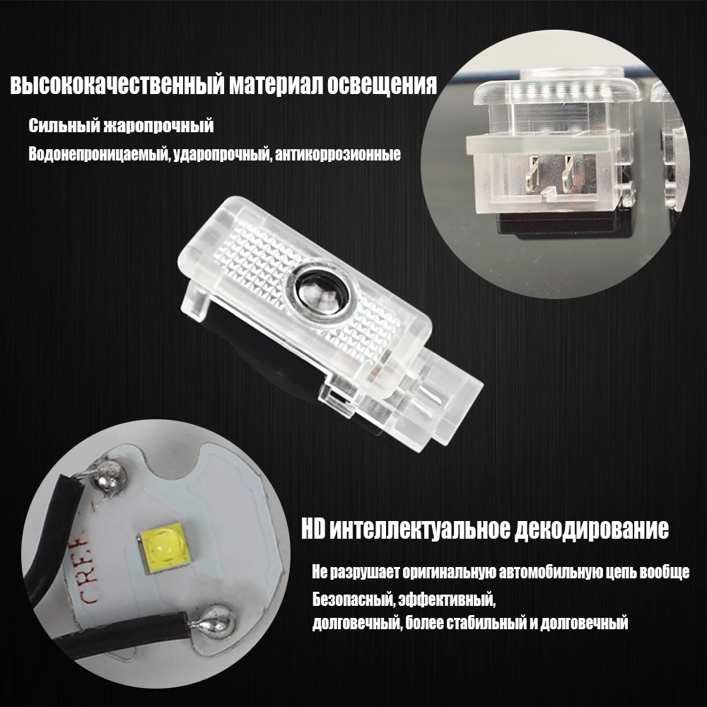 Для Mercedes Benz C CLK SLK SLR класс C199 R171 R199 W203 W209 AMG логотип дверь логотипа автомобиля светодиодный светильник призрак тени лазерный проектор