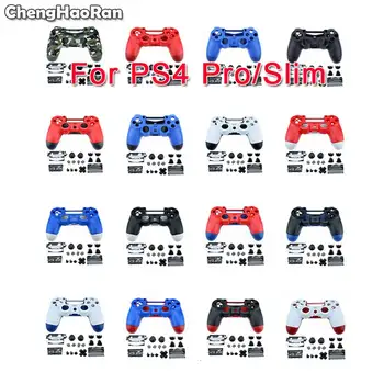 

ChengHaoRan Plastic Front Back Case Housing Shell Cover Button Kits Replacement for Sony PS4 Pro Slim 4.0 JDS 040 Controller