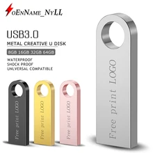 usb флеш-накопитель, металлическая мини-флешка, 4 ГБ, 8 ГБ, 16 ГБ, 32 ГБ, 64 ГБ, флеш-память, usb 3,0, Подарочная флешка, 128 ГБ, u диск, серебристый, свободный логотип