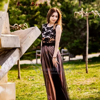 

Vestido de Festa Longo Lace Appliques Long Evening Dresses 2019 Evening Party Dresses Robe De Soiree Longue