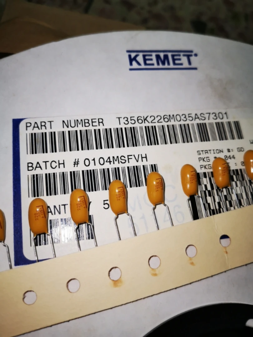 30 шт. T356K226M035AS7301 35V22UF/35В 226 DIP импорт KEMET тантала конденсаторы