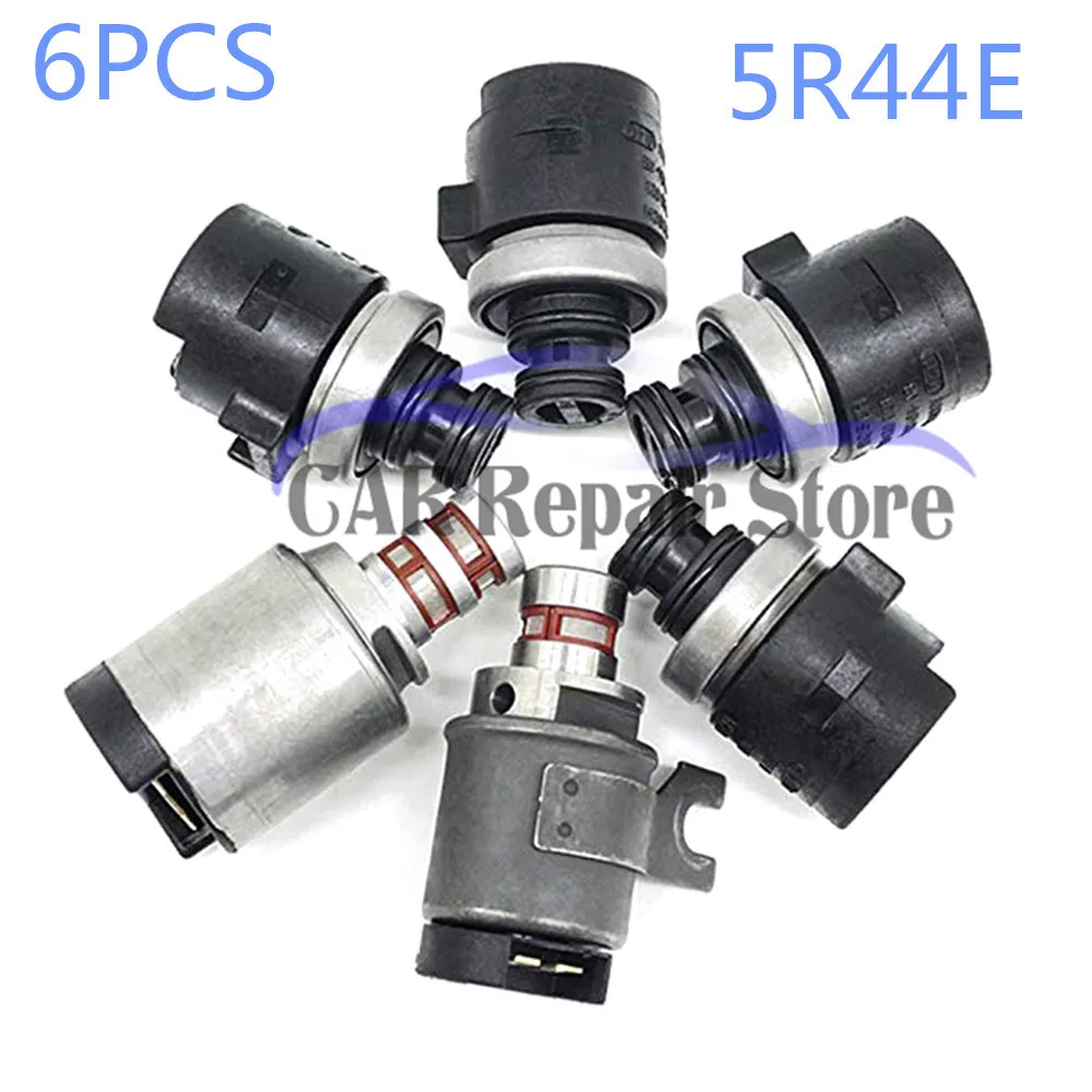 6 шт. OEM 5R44E 5R55E коробка передач соленоид протестирован для 97-UP Ford 2.3L и 4.0L для Mazda