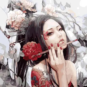 

40 * 50cm DIY Digital Oil Painting Frameless Picture Painting By Numbers Drawing Colors Canvas Hand Painted Picture Wall Decor