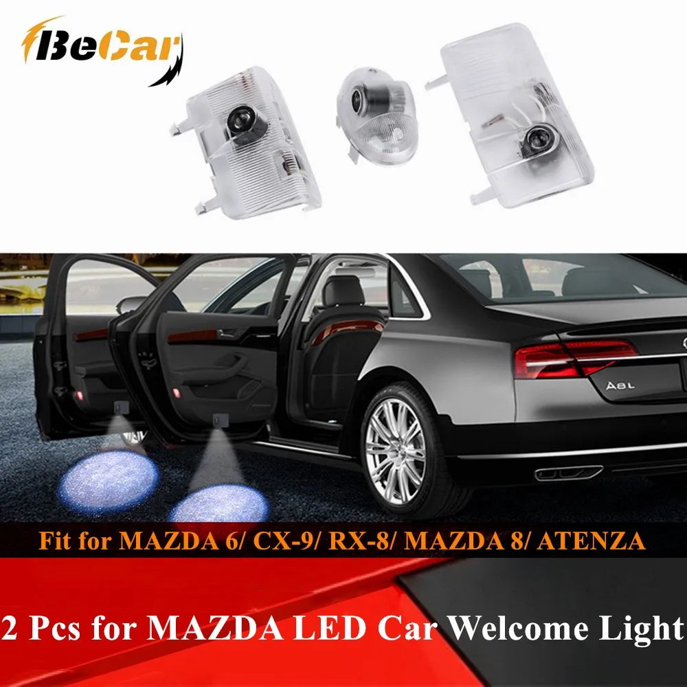 

2 Pcs Projector For MAZDA LED Car Door Welcome Light Logo Projector Light for MAZDA6 RX8 ATENZA CX-9 RUIYI MAZDA8 MPV