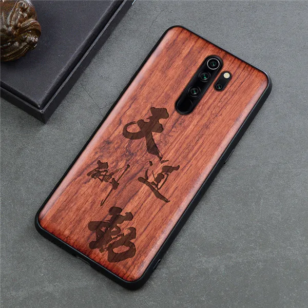Color 6 Деревянный чехол для Redmi Note 7, чехол для Xiaomi Redmi Note 8 Pro, Роскошный чехол из дерева K20 Pro, чехол из ТПУ, бампер Note 8, чехол для Redmi Note 8, чехол - Цвет: Color 6