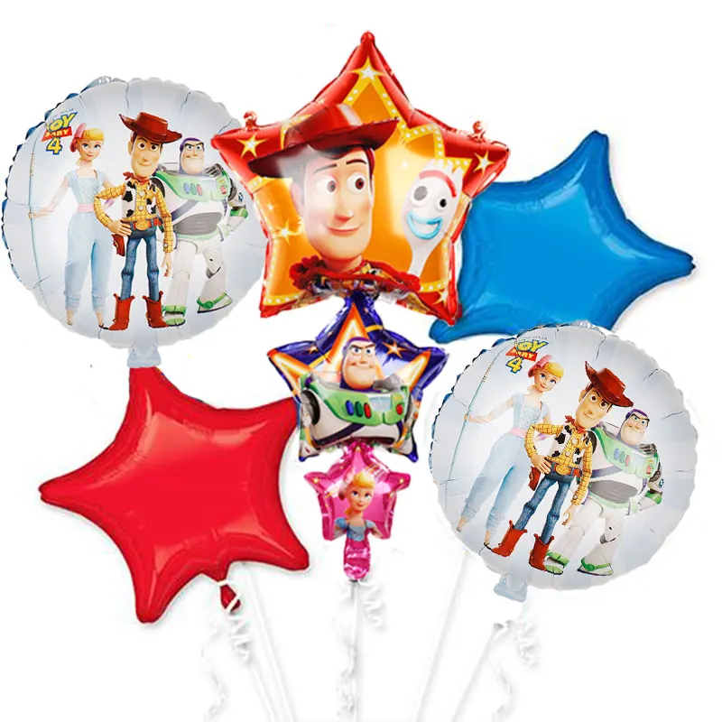 1 набор,, игрушечный Сказочный светильник Базз, год, воздушные шары из мультфильма, фольга, гелий, 32 дюйма, цифры, синие воздушные шары, История игрушек, шары с днем рождения - Цвет: Balloons-3-1Set