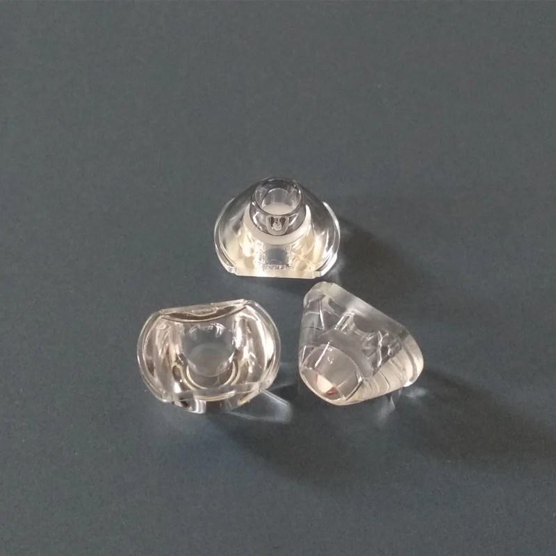 #HFLU-11  High quality LED Lens, Headlight lens, Size: 11X7.6X6.5mm, Suitable for: CREE-XPE, 20 degree, Clean surface, PMMA