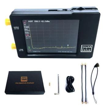 

Hand held tiny Spectrum analyzer TinySA 2.8" Touching Screenwith battery 100KHz-350MHz Input Frequency