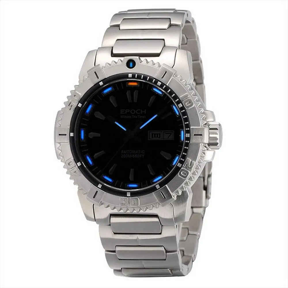 Мужские военные часы, мужские тритиевые часы Epoch sport T100 светящиеся 200 м Водонепроницаемые Мужские автоматические механические армейские наручные часы 7021 г