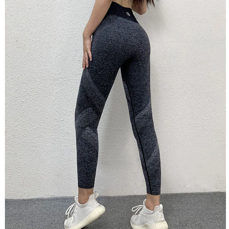 Женские Бесшовные Леггинсы CHRLEISURE эластичные дышащие леггинсы до щиколотки с