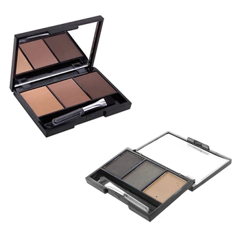 

MAX DONA 2 Box Eyebrow Powder Eye Brow Palette Cosmetic Makeup Shading Kit with Brush Mirror, NO.1 & NO.2