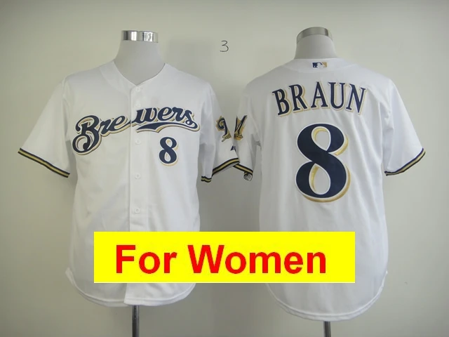 Серый Женская майка Milwaukee Christian Yelich Lorenzo Cain Eric Thames Lorenzo Cain Ryan Braun FLEX& Cool Base - Цвет: Серый