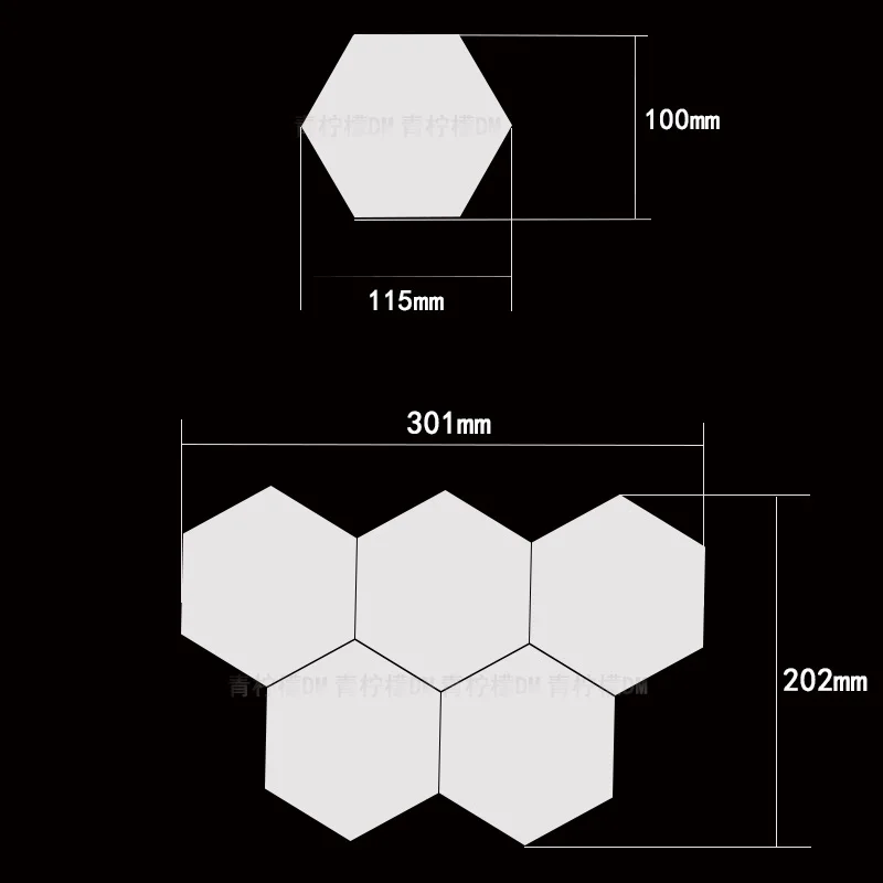 1-65-Pieces-DIY-Wall-Lamp-Touch-Switch-Quantum-Lamp-LED-Hexagonal-Lamps-Modular-Creative-Decoration (2)